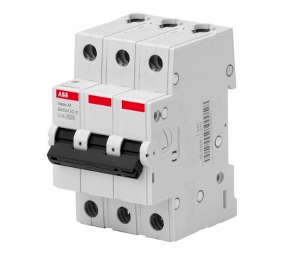 Автоматический выключатель 3P, 25A, тип C, 4,5кА, BMS413C25 (2CDS643041R0254)