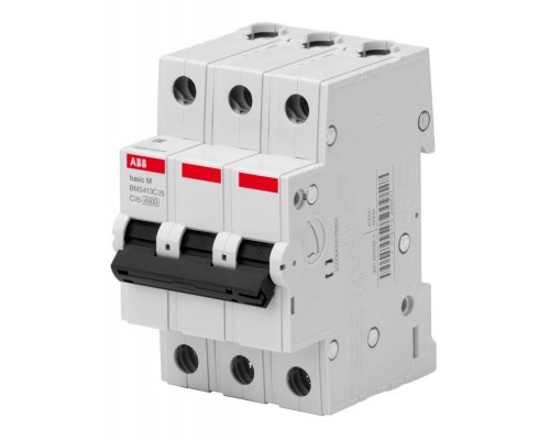 Автоматический выключатель 3P, 25A, тип C, 4,5кА, BMS413C25 (2CDS643041R0254)