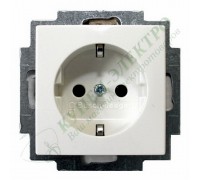 Basic 55 Розетка силовая SCHUKO 2К+З, 16А, 250В, цвет: Альпийский белый (20 EUC-94-507)