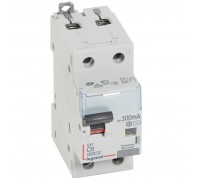 Дифференциальный автоматический выключатель DX3 1П+Н C6А 300MA-AC (арт. 411021)