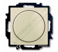 Basic 55 Светорегулятор поворотный Busch-Dimmer в сборе с лицевой панелью, 400Вт, цвет: Слоновая кость (2251 UCGL-92-507)