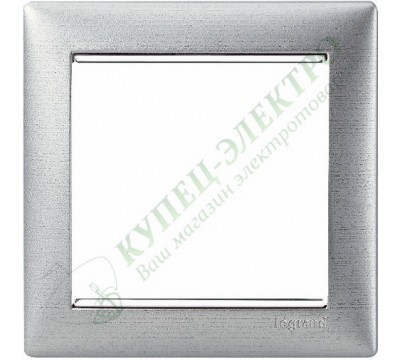 Рамка Valena 1 пост (арт. 770331), цвет: Алюминий матовый