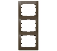 Рамка 3 поста вертикальная, цвет: Dark Bronze (арт. 771207)