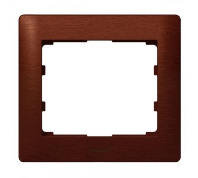 Рамка 1 пост, цвет: дерево Mahogany (арт. 771981)