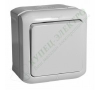 Переключатель одноклавишный IP44, 10А, цвет: Серый (арт. 782334)