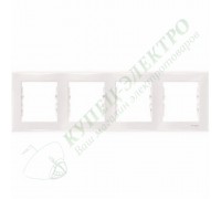 Рамки 4-поста горизонтальная, цвет белый ,(арт.SDN5800721)