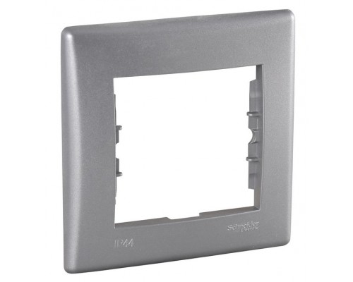 Рамка 1 пост IP44, цвет алюминий ,(арт.SDN5810160)