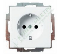 Basic 55 Розетка силовая SCHUKO 2К+З, 16А, 250В, с защитными шторками, цвет: Альпийский белый (20 EUCKS-94-507)