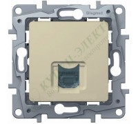 Розетка компьютерная (информационная) RJ45 Кат.5 UTP, цвет слоновая кость (арт. 672341)