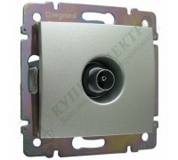 Valena Розетка TV проходная 14dB, цвет: Алюминий (арт. 770131)