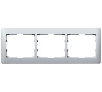 Рамка 3 поста горизонтальная, цвет: Aluminium (арт. 771303)