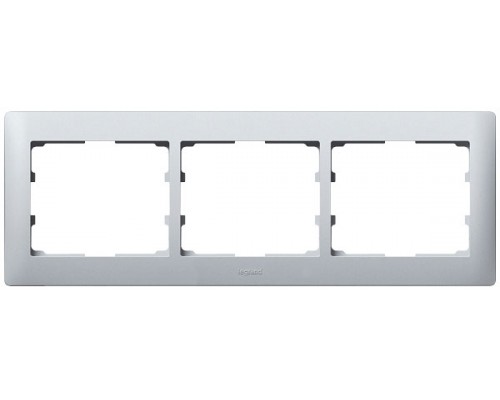 Рамка 3 поста горизонтальная, цвет: Aluminium (арт. 771303)
