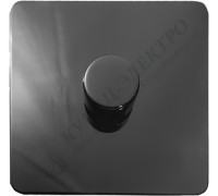 Светорегулятор одноклавишный проходной 250В. 500Вт LED 100Вт , серия Excellent, цвет Черный никель