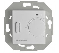 Аналоговый терморегулятор ERATHERM GV245 с выносным датчиком пола для серии ABB Basic55, цвет: Белый