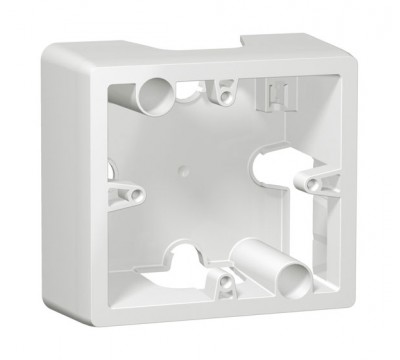 Коробка для накладного монтажа 1 пост,горизонтальная, цвет: White (арт. 771096)