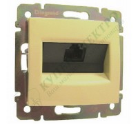 Valena Розетка информациолнная RJ45 UTP, категория 5е, 1 выход, с захватами, цвет: Слоновая кость (арт. 774130)