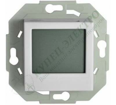 Цифровой терморегулятор ERATHERM GV560 с 2-мя датчиками для серии ABB Basic55, цвет: Белый