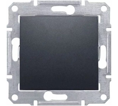 Выключатель одноклавишный IP44, цвет графит, (арт.SDN0100370)