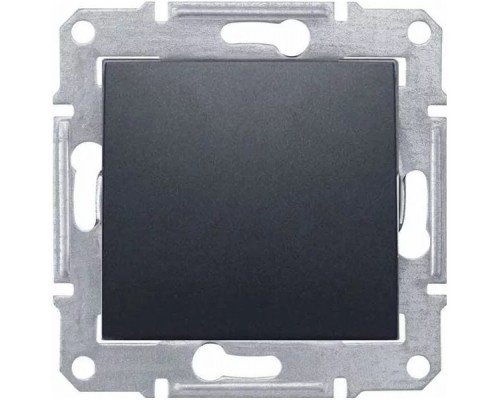Выключатель одноклавишный IP44, цвет графит, (арт.SDN0100370)