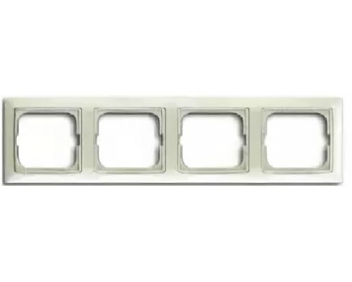 Basic 55 Рамка 4-постовая, цвет: Chalet-white (1725-0-1514)
