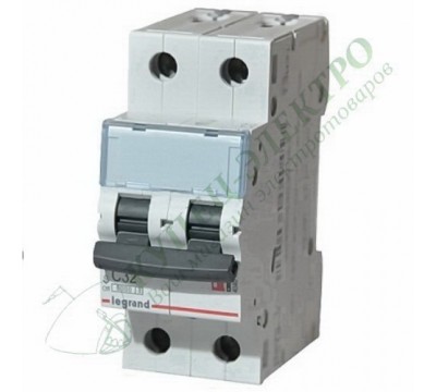 Автоматический выключатель TX3 C32A 2П 6000 (арт.404045)