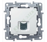 Розетка компьютерная (информационная) RJ45 Кат.5 UTP, цвет белый (арт. 672241)