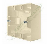 Коробка для накладного монтажа, 1 пост, цвет слоновая кость (арт. 672520)