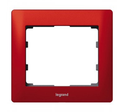 Рамка 1 пост, металл, цвет: Magic Red (арт. 771901)