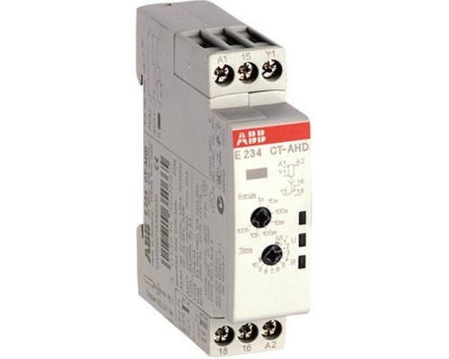 Реле времени CT-AHD 24-48В DC 24-240В AC (0.05с-100ч) 1ПК ABB 1SVR500110R0000