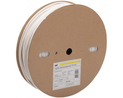 Трубка термоусадочная тонкостен. ТТУ-40/20 черн. (уп.50м) IEK UDRS-D40-50-K02