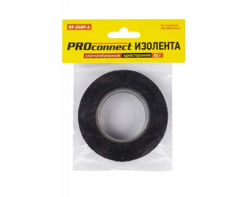 Изолента х/б 18мм двусторонняя 11.3м 80г Proconnect 09-2409-4