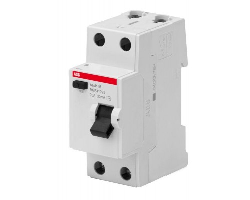 Выключатель диф. тока 2п 25А 30мА тип AC Basic M BMF41225 ABB 2CSF602041R1250