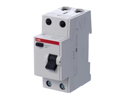 Выключатель диф. тока 2п 63А 30мА тип AC Basic M BMF41263 ABB 2CSF602041R1630