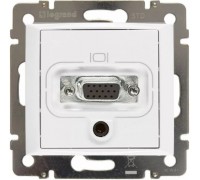 Valena Розетка HD15+Jack 3.5, цвет: Белый (арт. 770082)