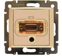 Valena Розетка HD15+Jack 3.5, цвет: Слоновая кость (арт. 774182)