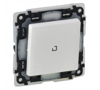 Valena LIFE IP44 Выключатель 10АХ 250В, IP44 с подсветкой, с лицевой панелью. Цвет: Белый (арт. 752161)