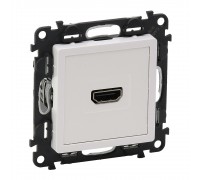 Valena LIFE Розетка для аудио/видео устройств HDMI тип А в сборе с лицевой панелью. Цвет: Белый (арт. 753171)
