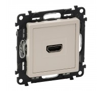 Valena LIFE Розетка для аудио/видео устройств HDMI Тип А. В сборе с лицевой панелью. Цвет: Слоновая кость (арт. 753271)