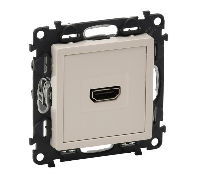 Valena LIFE Розетка для аудио/видео устройств HDMI Тип А. В сборе с лицевой панелью. Цвет: Слоновая кость (арт. 753271)