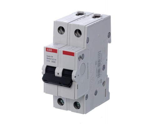 Выключатель автоматический модульный 2п C 16А 4.5кА Basic M BMS412C16 ABB 2CDS642041R0164