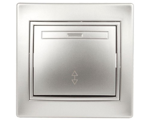 Переключатель 1-кл. СП Plano 10А IP20 1-103-03 250В алюм. Intro Б0030038