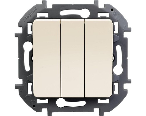 Механизм выключателя 3-кл. Inspiria 20А IP20 250В 10AX сл. кость Leg 673641
