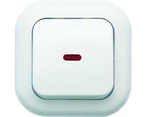Выключатель 1-кл. СП Валентина 10А IP20 С16-068 с индикацией бел. Кунцево 7645