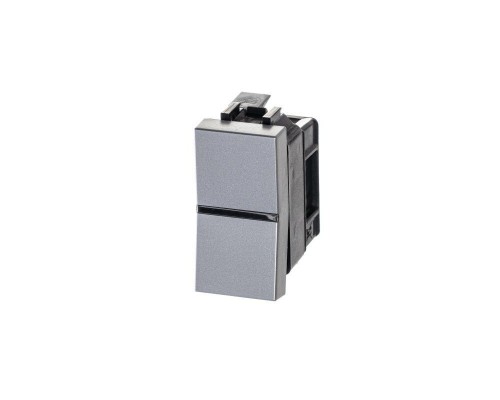 Механизм выключателя 1-кл. 1п 1мод. СП Zenit 16А IP20 с клавишей серебр. ABB 2CLA210100N1301
