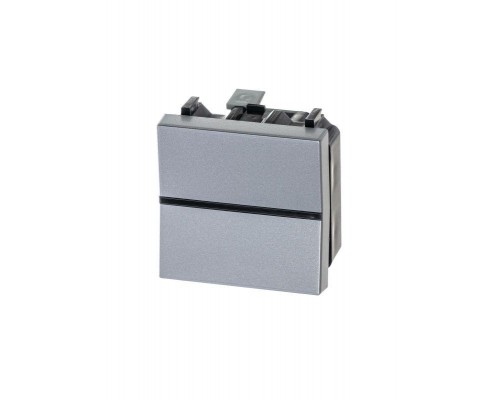 Механизм переключателя 1-кл. 2мод. СП Zenit 16А IP20 с клавишей серебр. ABB 2CLA220200N1301