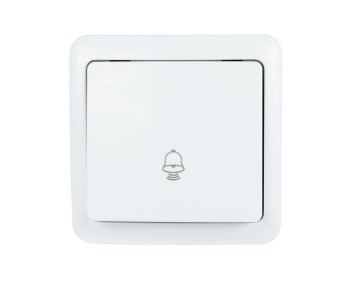 Кнопка звонка 1-кл. 1п ОП Viola 10А IP20 бел. LEZARD 751-0200-103
