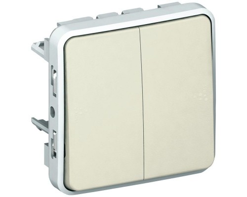 Механизм переключателя на 2 направления 2-кл. СП Plexo 10А IP55 10AX бел. Leg 069625