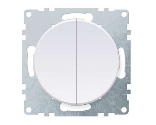Механизм выключателя 2-кл. СП Florence 10А IP20 бел. 1E31501300 OneKeyElectro 2172776