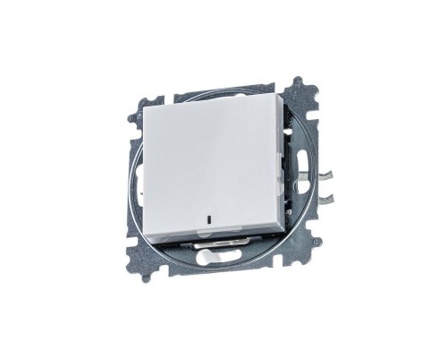 Выключатель 1-кл. СП Levit IP20 с подсветкой бел./ледяной ABB 2CHH590146A6001