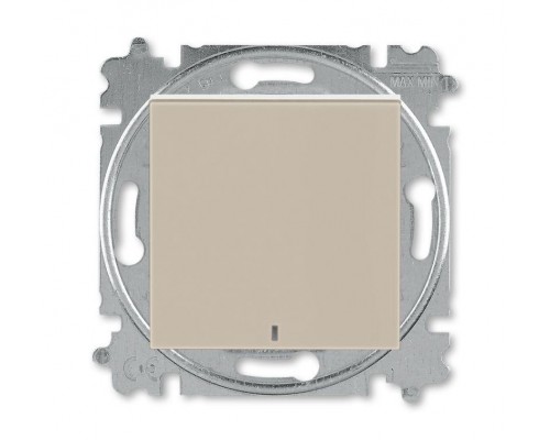 Выключатель 1-кл. СП Levit IP20 с подсветкой кофе макиато/бел. ABB 2CHH590146A6018